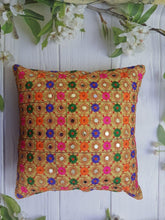 Set of 5 mirror work decorative Silk Cushion Covers,christmas Gift,Indian Decorative Throw Pillow,wedding gift,party favor,christmasday gift